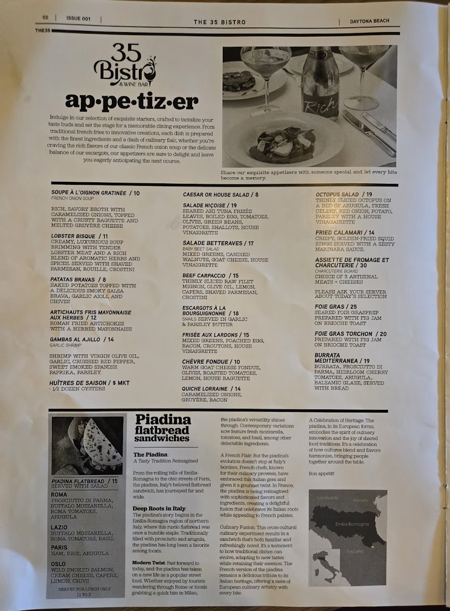 35 Bistro And Wine Bar Menu Photo 1