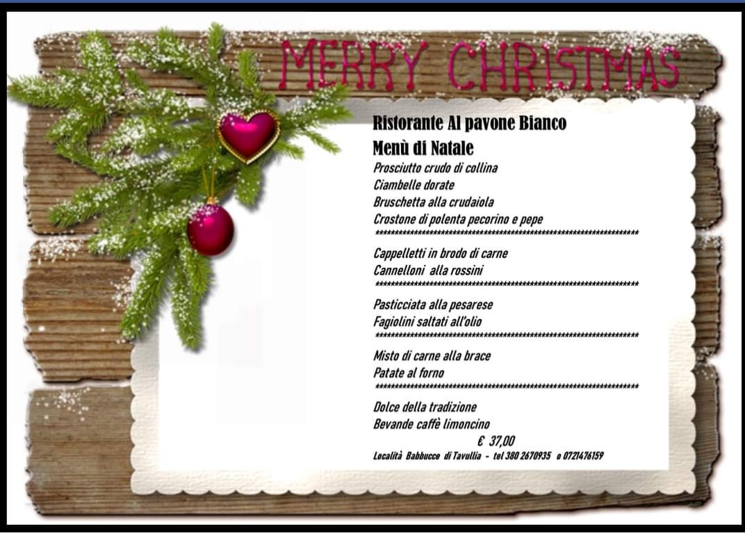 Al Pavone Bianco Ristorante Pizzeria Menu Photo 2