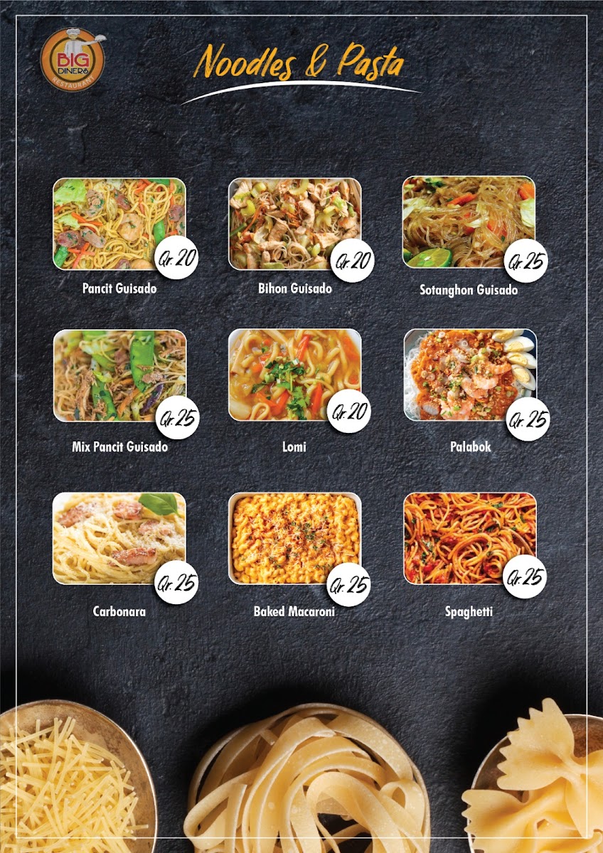 Big Diners Restaurant Menu Photo 10