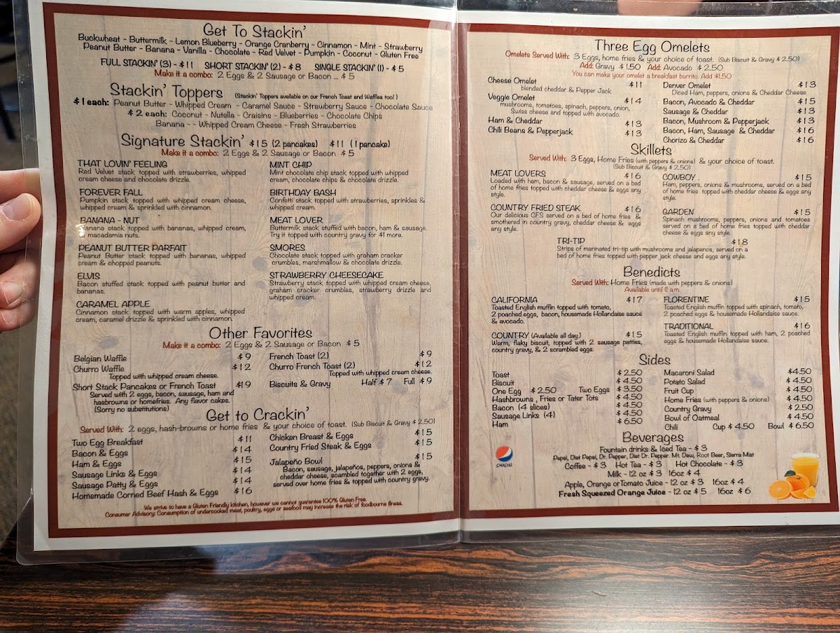 Crackin' And Stackin' Menu Photo 3