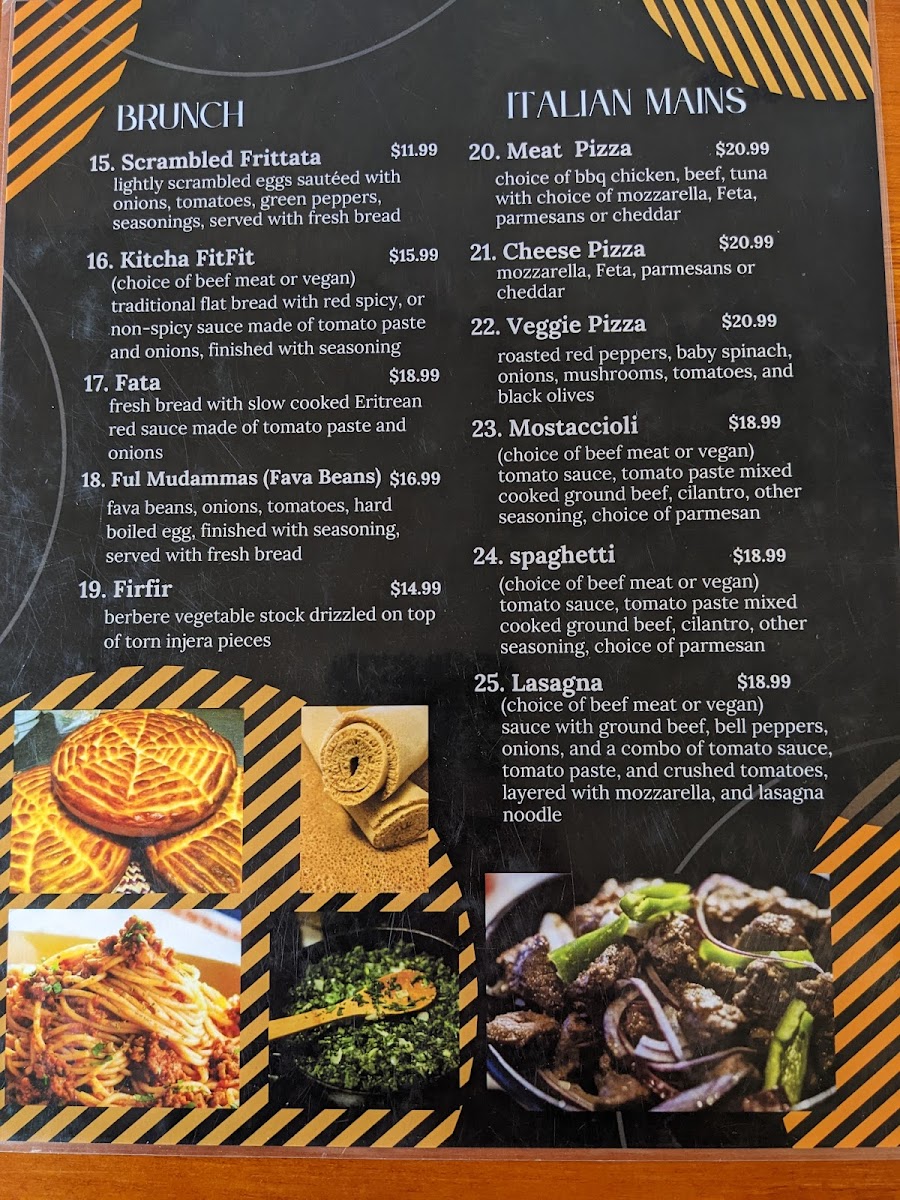 Dahlak Eritrean Restaurant & Bar Menu Photo 3
