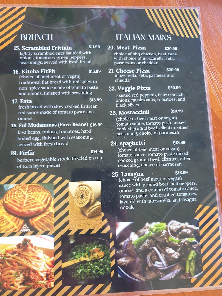 Dahlak Eritrean Restaurant & Bar Menu Photo 4