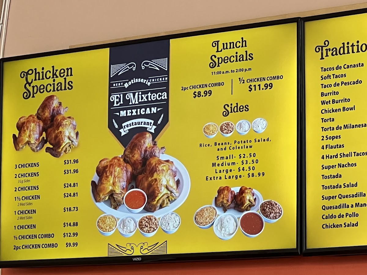 El Mixteca Restaurant Menu Photo 2