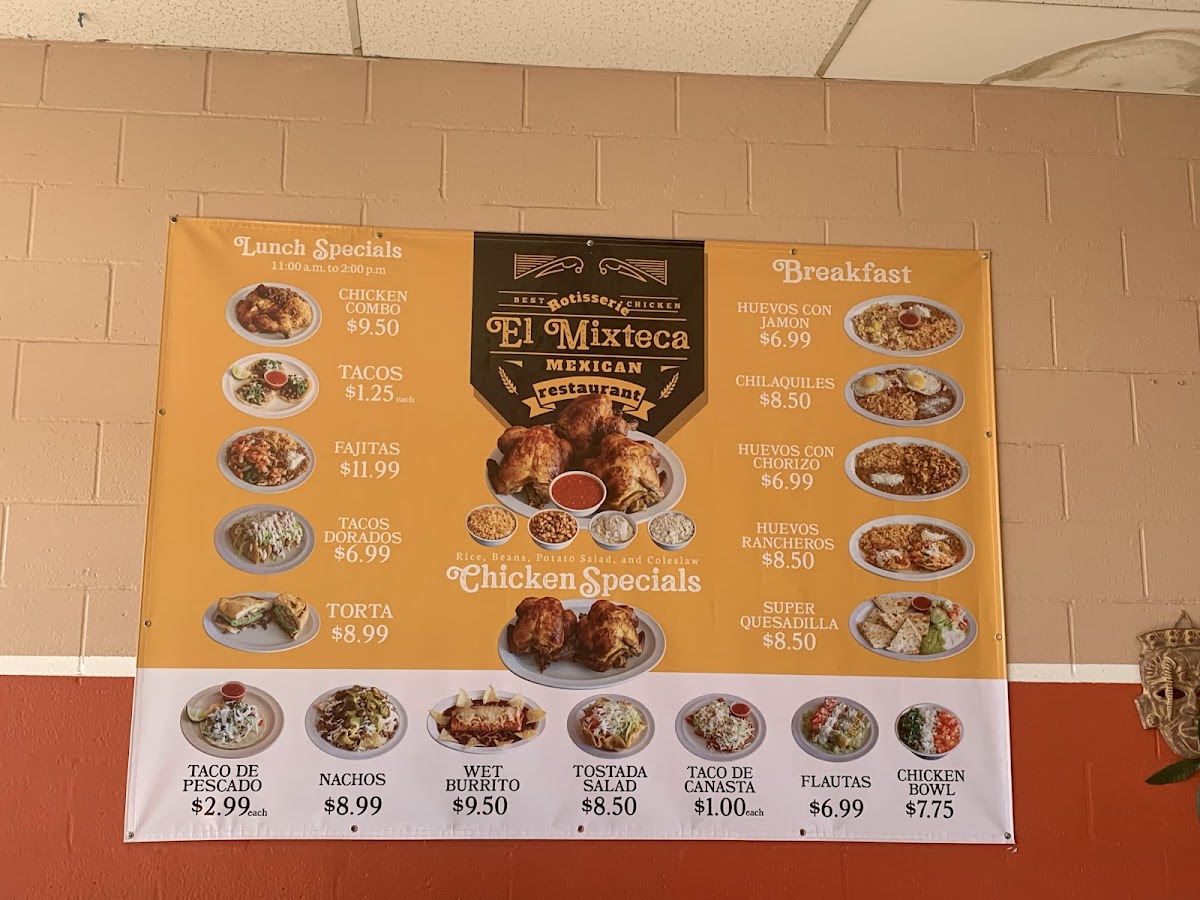 El Mixteca Restaurant Menu Photo 6