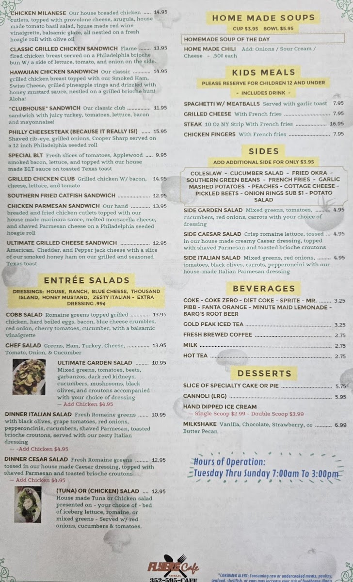 Flyers Cafe Menu Photo 3