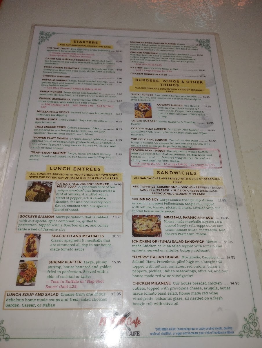 Flyers Cafe Menu Photo 4