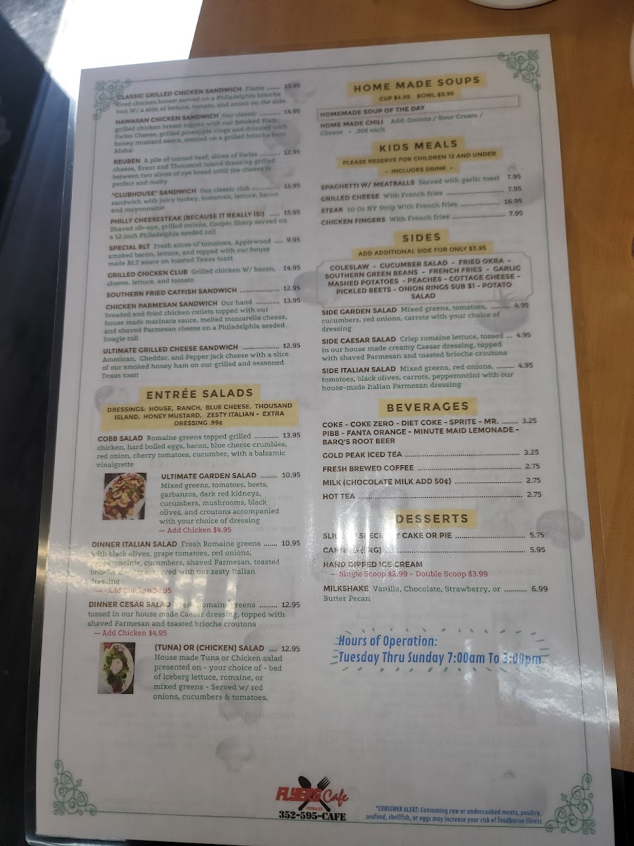 Flyers Cafe Menu Photo 7