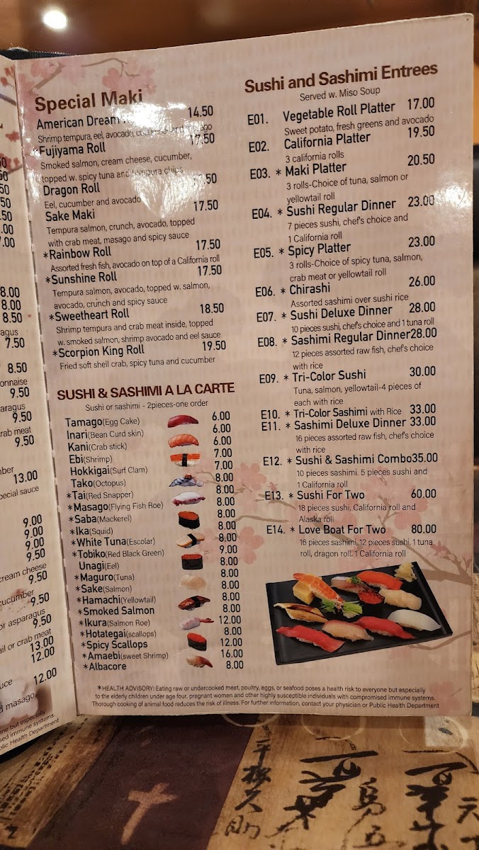Fujiyama Japanese Restaurant Menu Photo 5