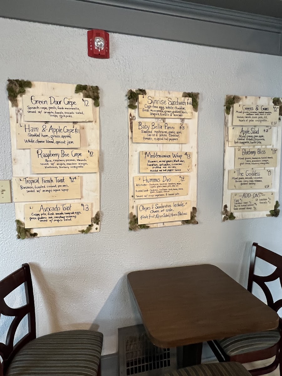 Green Door Cafe Menu Photo 4