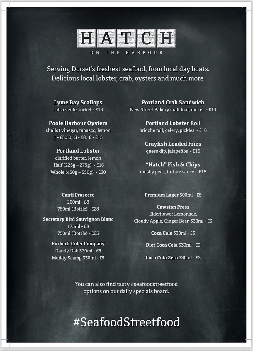 Hatch On The Harbour Menu Photo 1