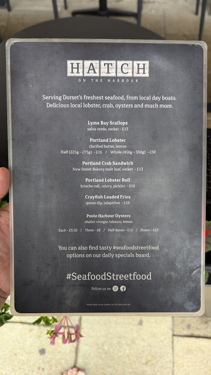 Hatch On The Harbour Menu Photo 3