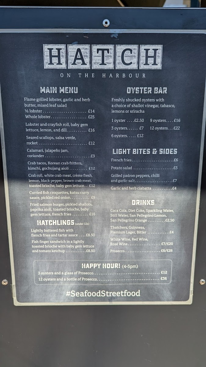 Hatch On The Harbour Menu Photo 7