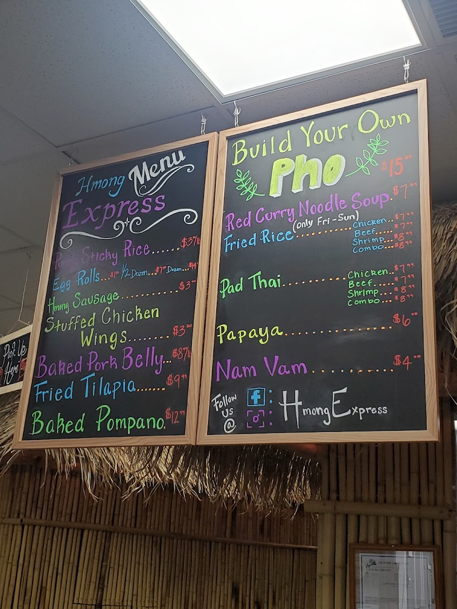 Hmong Express Menu Photo 2