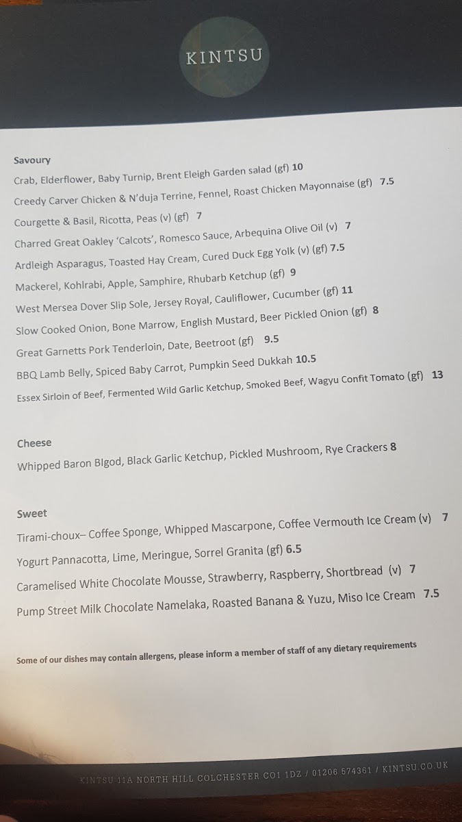 Kintsu Menu Photo 2