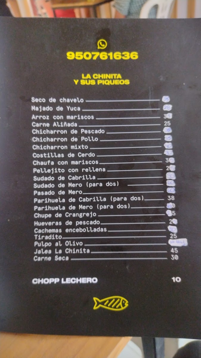 La Chinita Pescados Carnes Y Mariscos Menu Photo 5