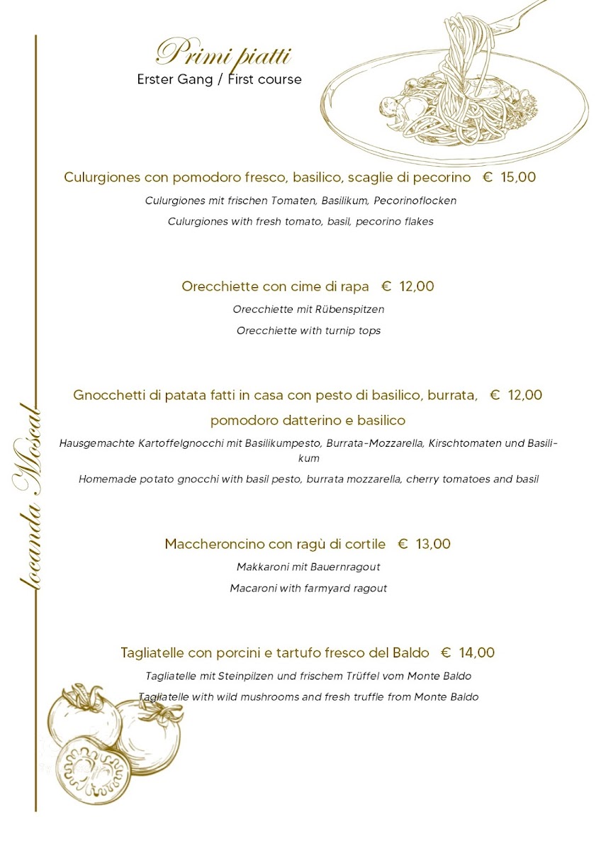 Locanda Moscal Affi Menu Photo 2