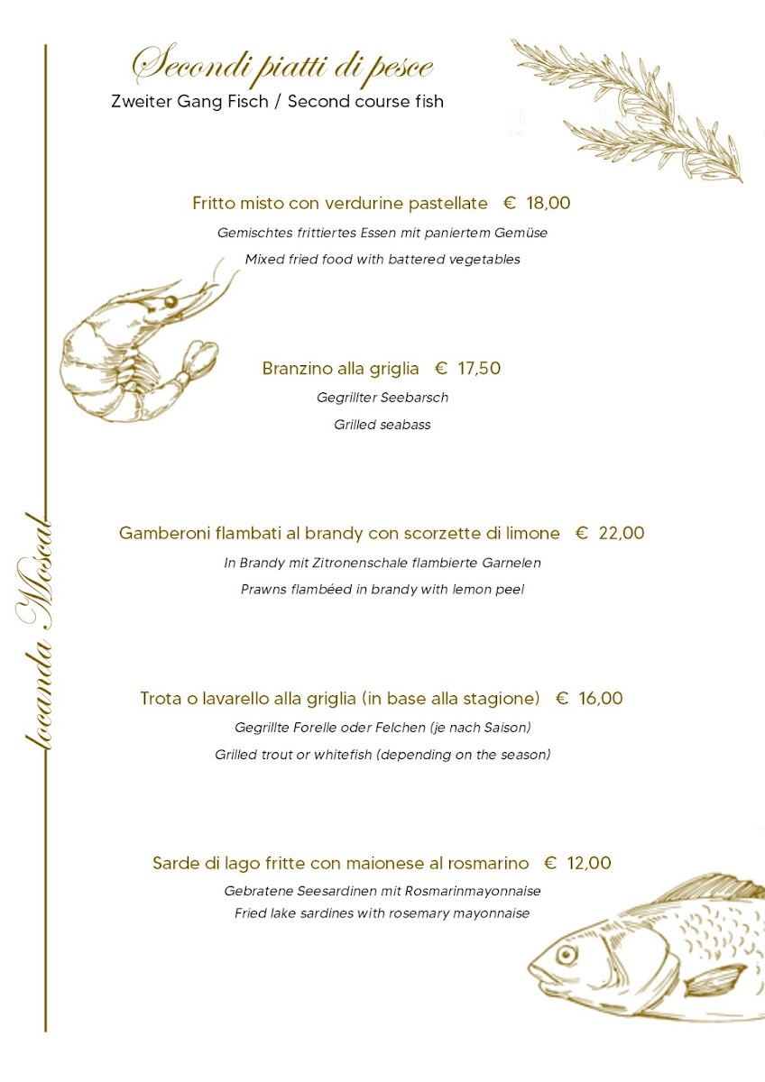 Locanda Moscal Affi Menu Photo 5