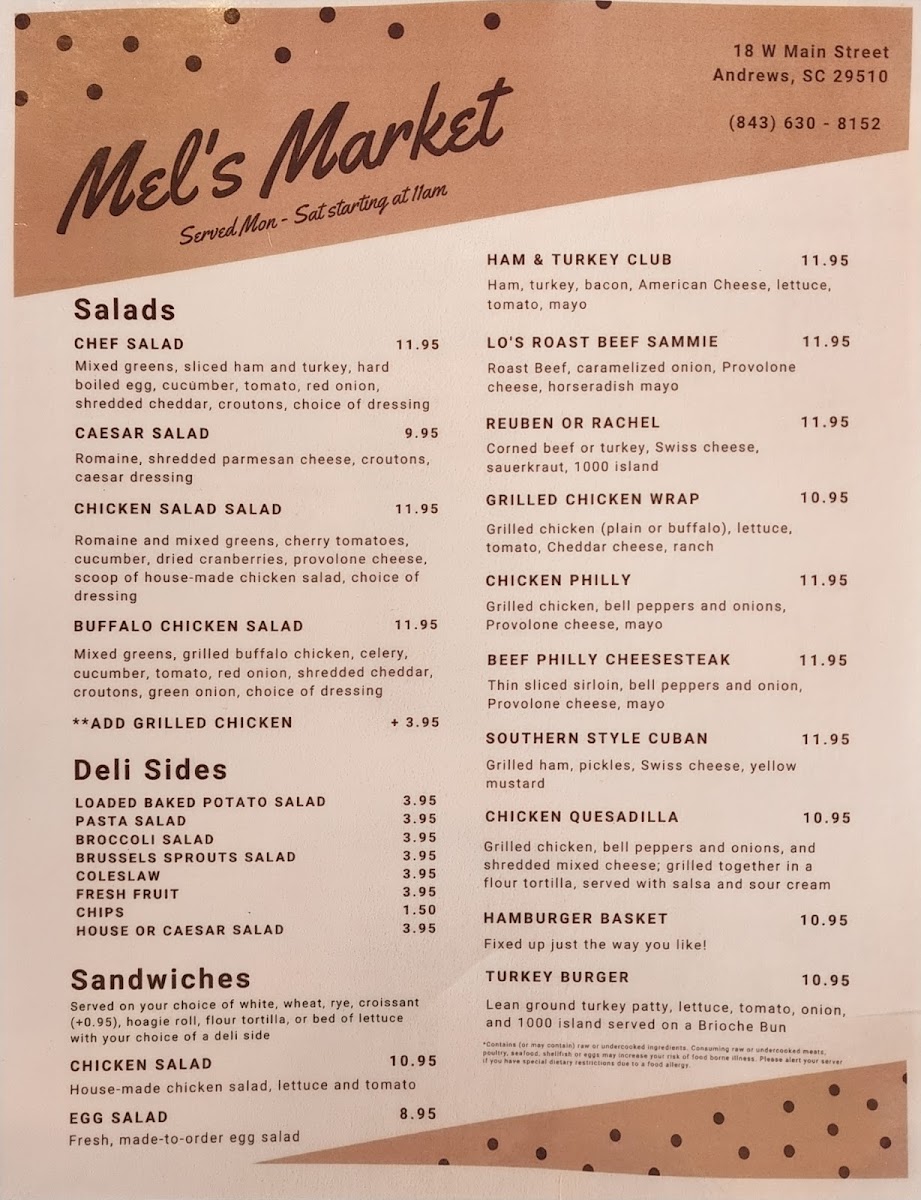 Mel's Market Menu Photo 1