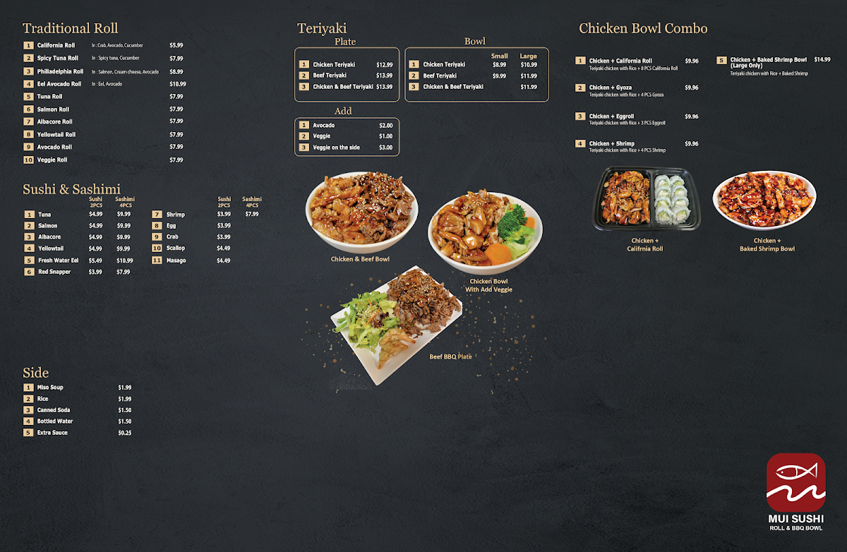 Mui Sushi Menu Photo 1