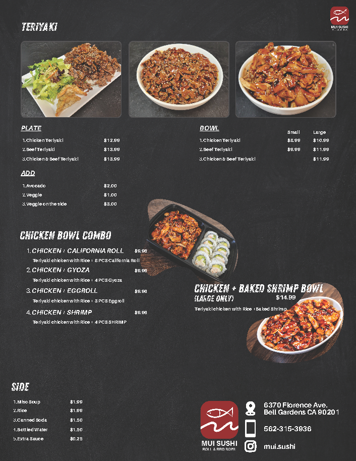 Mui Sushi Menu Photo 2