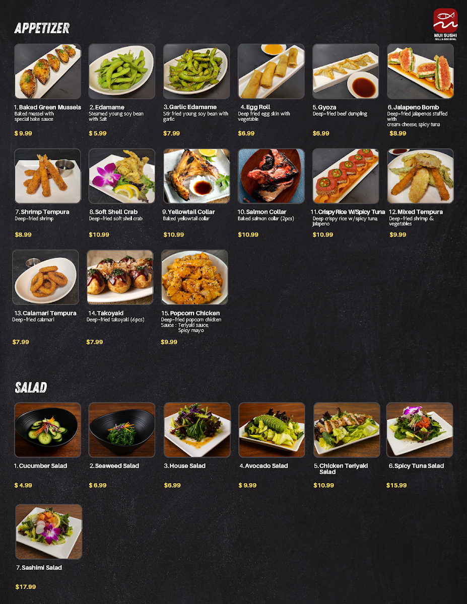 Mui Sushi Menu Photo 5