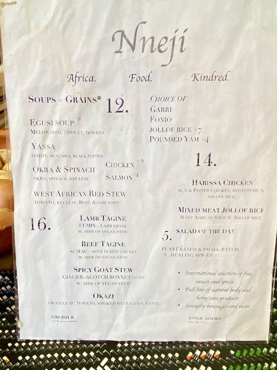 Nneji Menu Photo 1