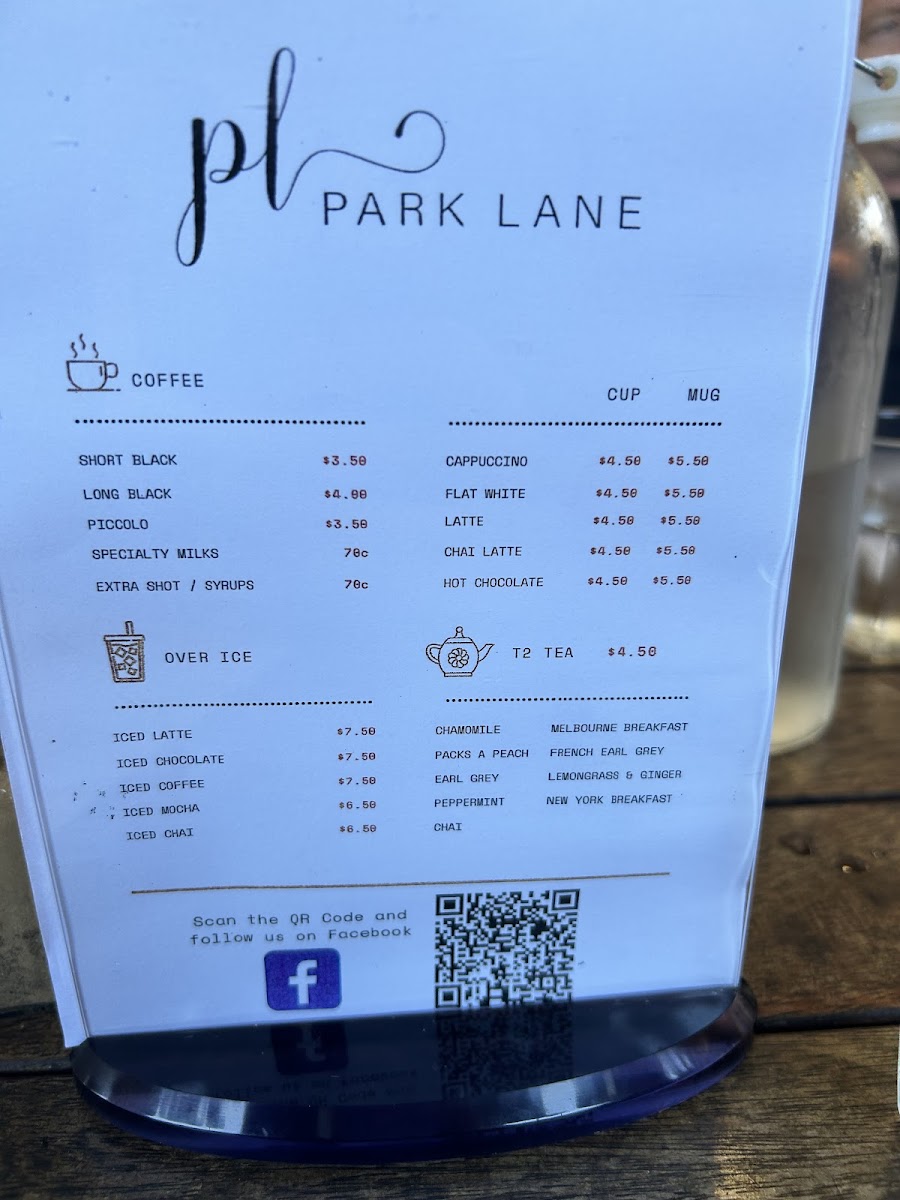 Park Lane Cafe Menu Photo 4