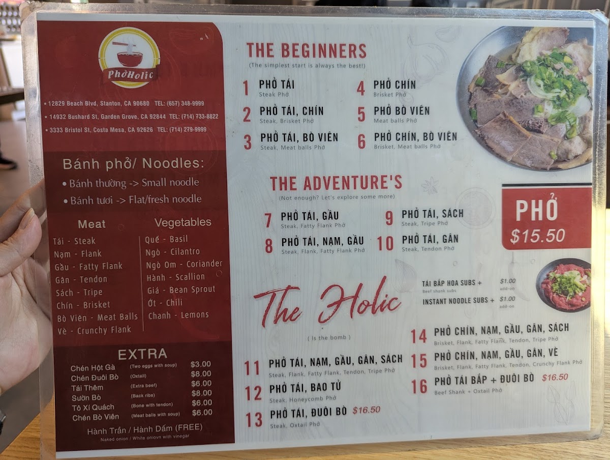 Phởholic Menu Photo 4