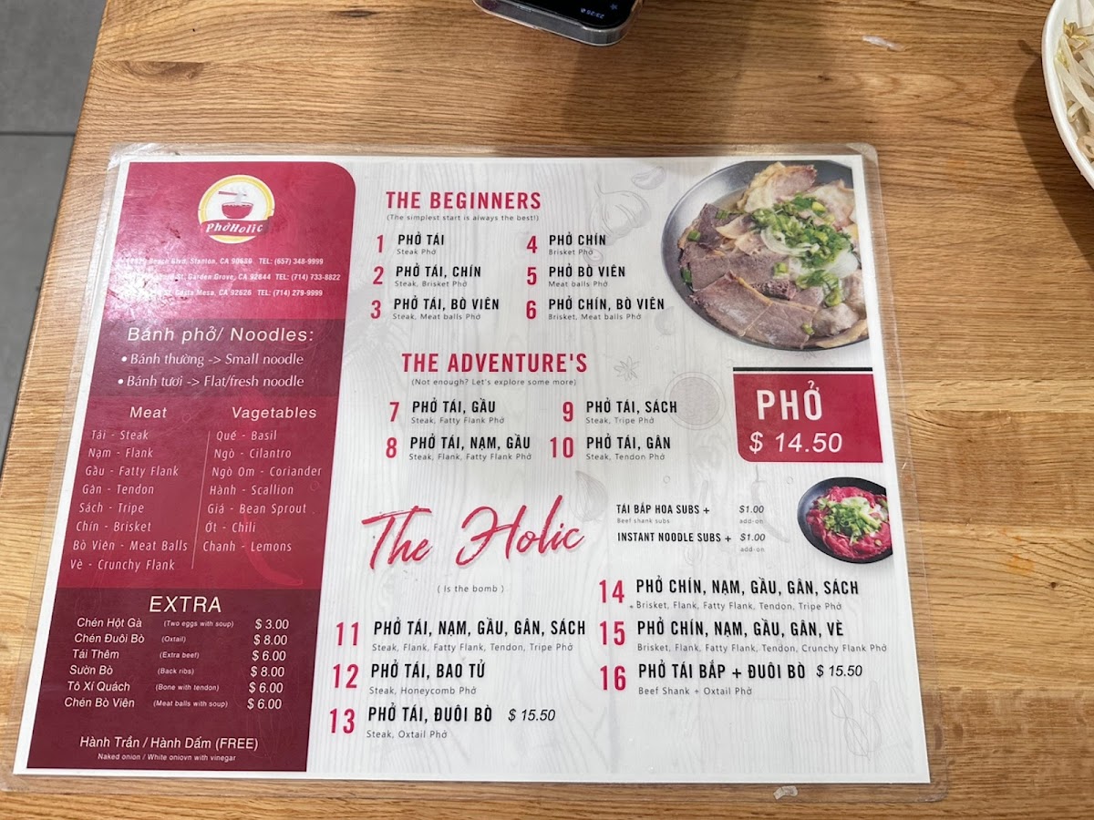 Phởholic Menu Photo 9