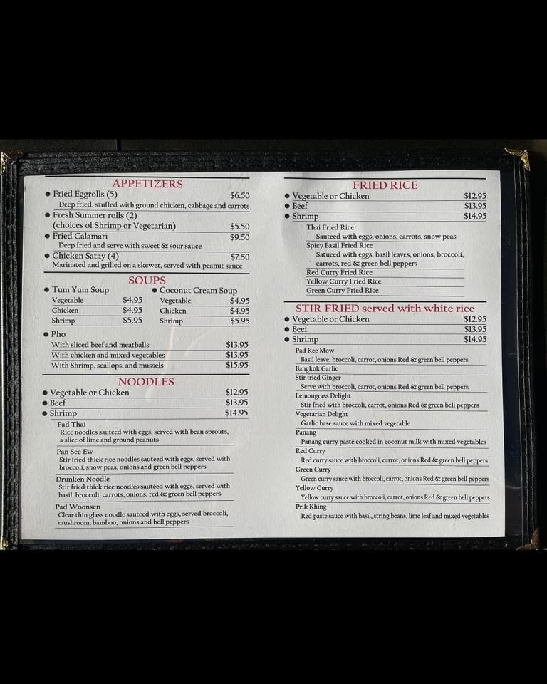 Pk Thai Food Menu Photo 4