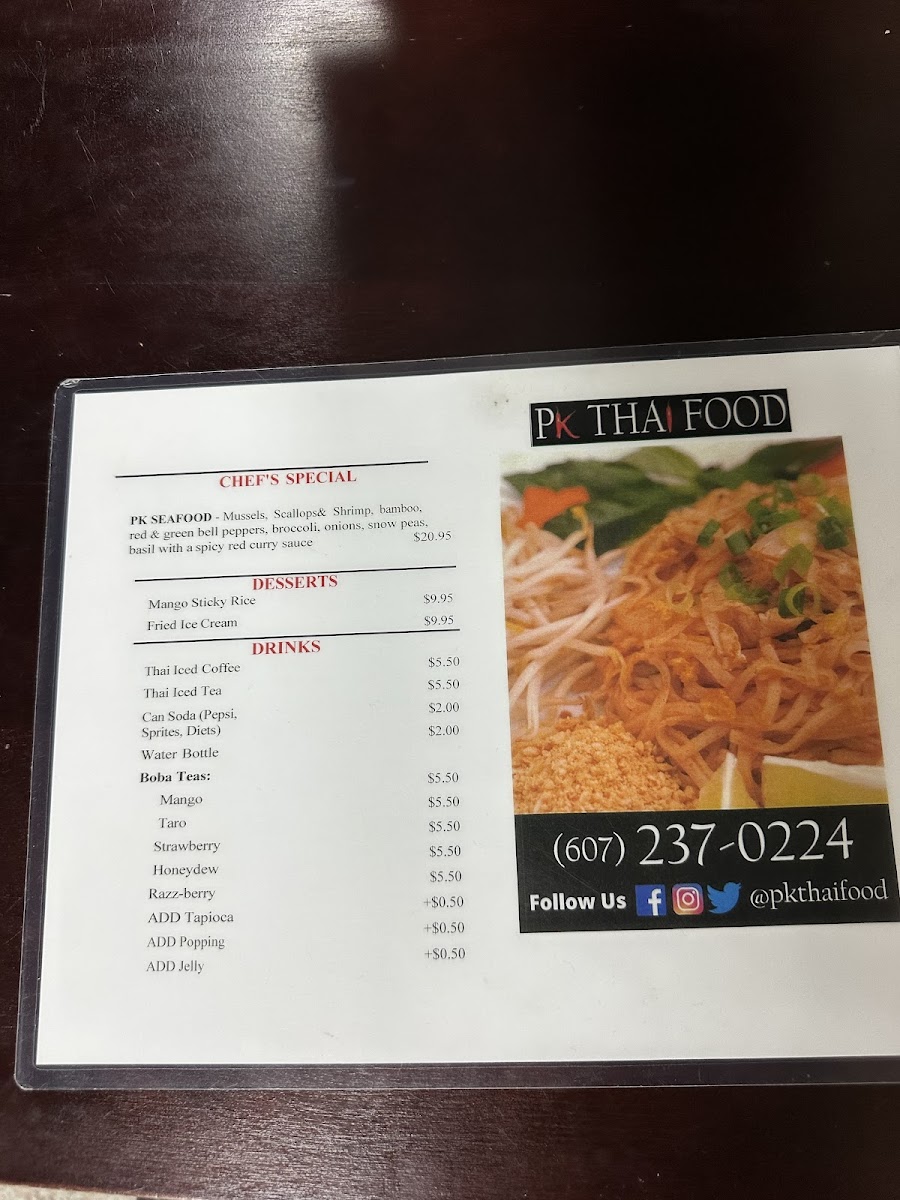 Pk Thai Food Menu Photo 5