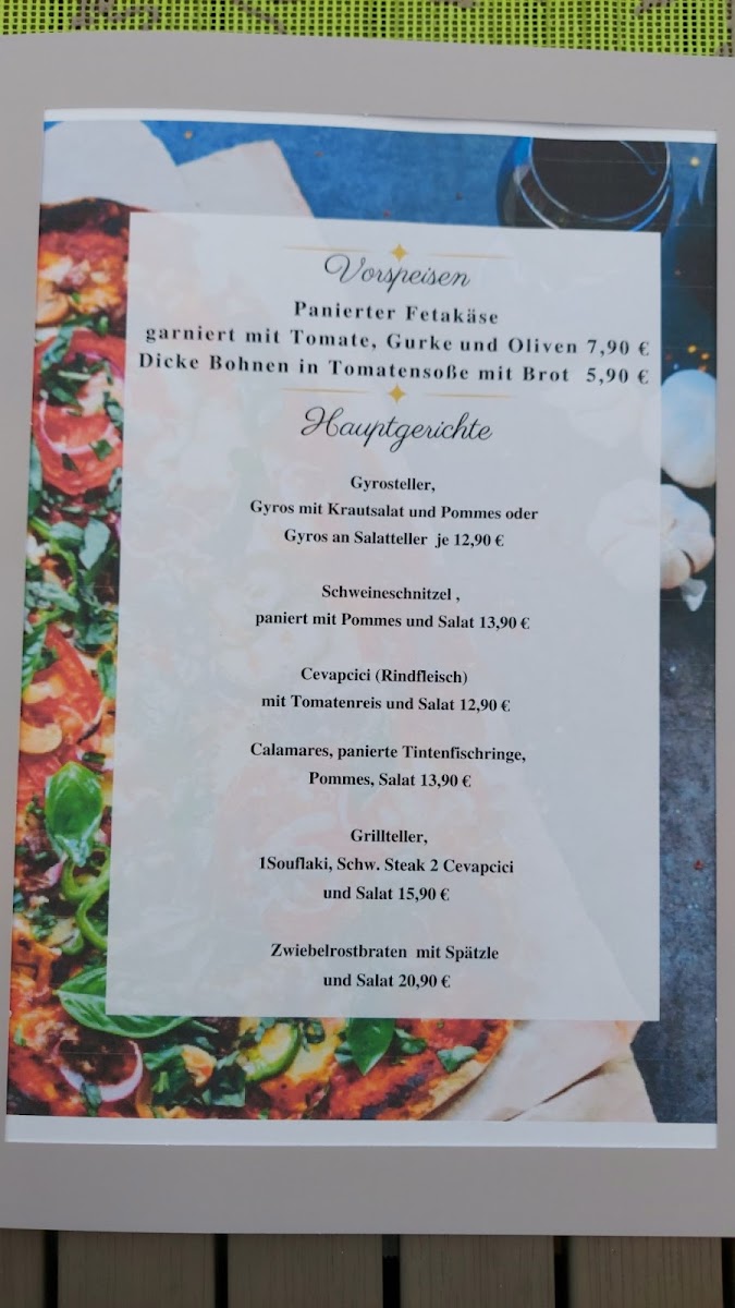 Restaurant Am Sportplatz Tsv Neuhengstett - Zouma Dimitroula Menu Photo 1