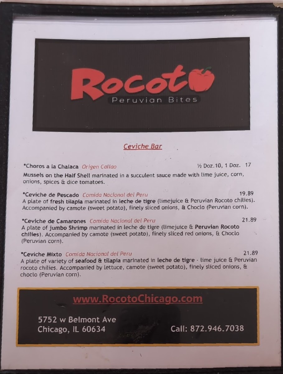 Rocoto Peruvian Bites Menu Photo 8