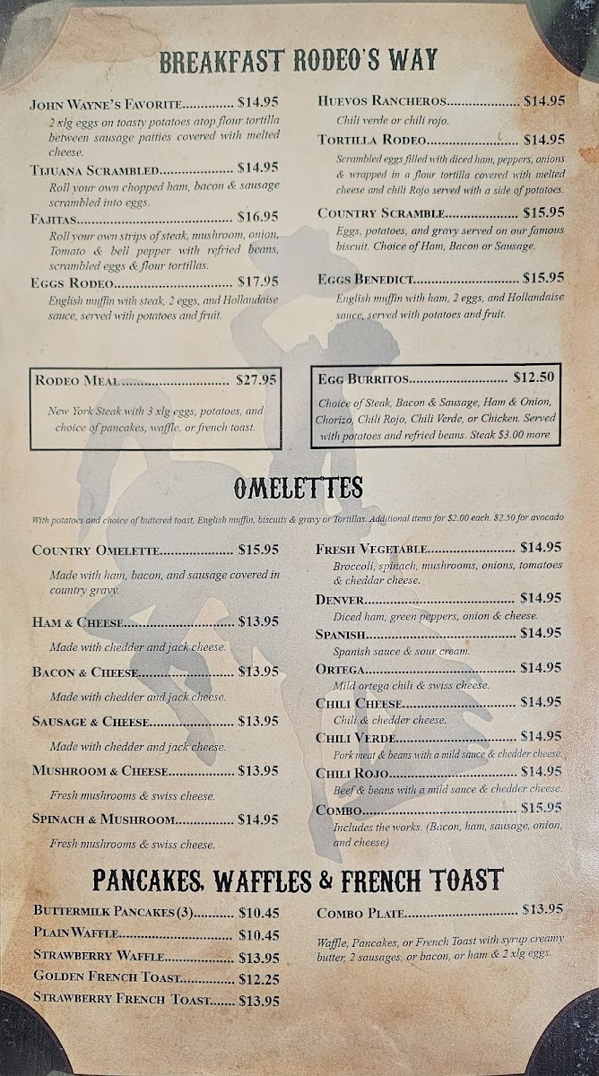 Rodeo Café Menu Photo 2