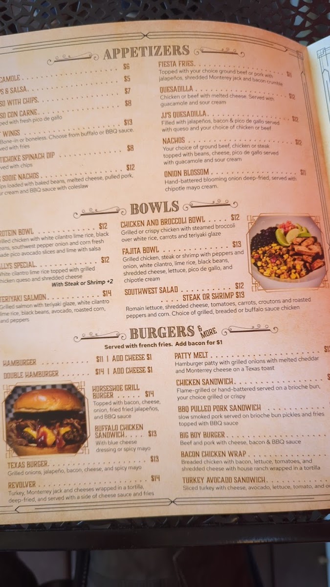 Saddle Up Menu Photo 3