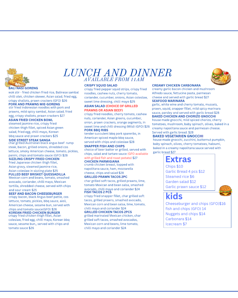 Side Street Cafe Menu Photo 2