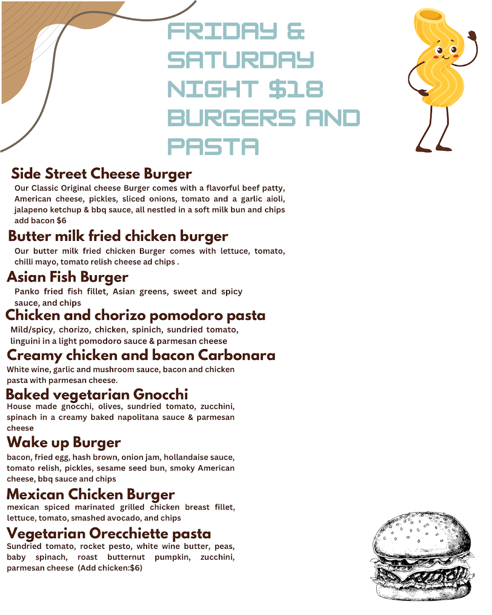 Side Street Cafe Menu Photo 6
