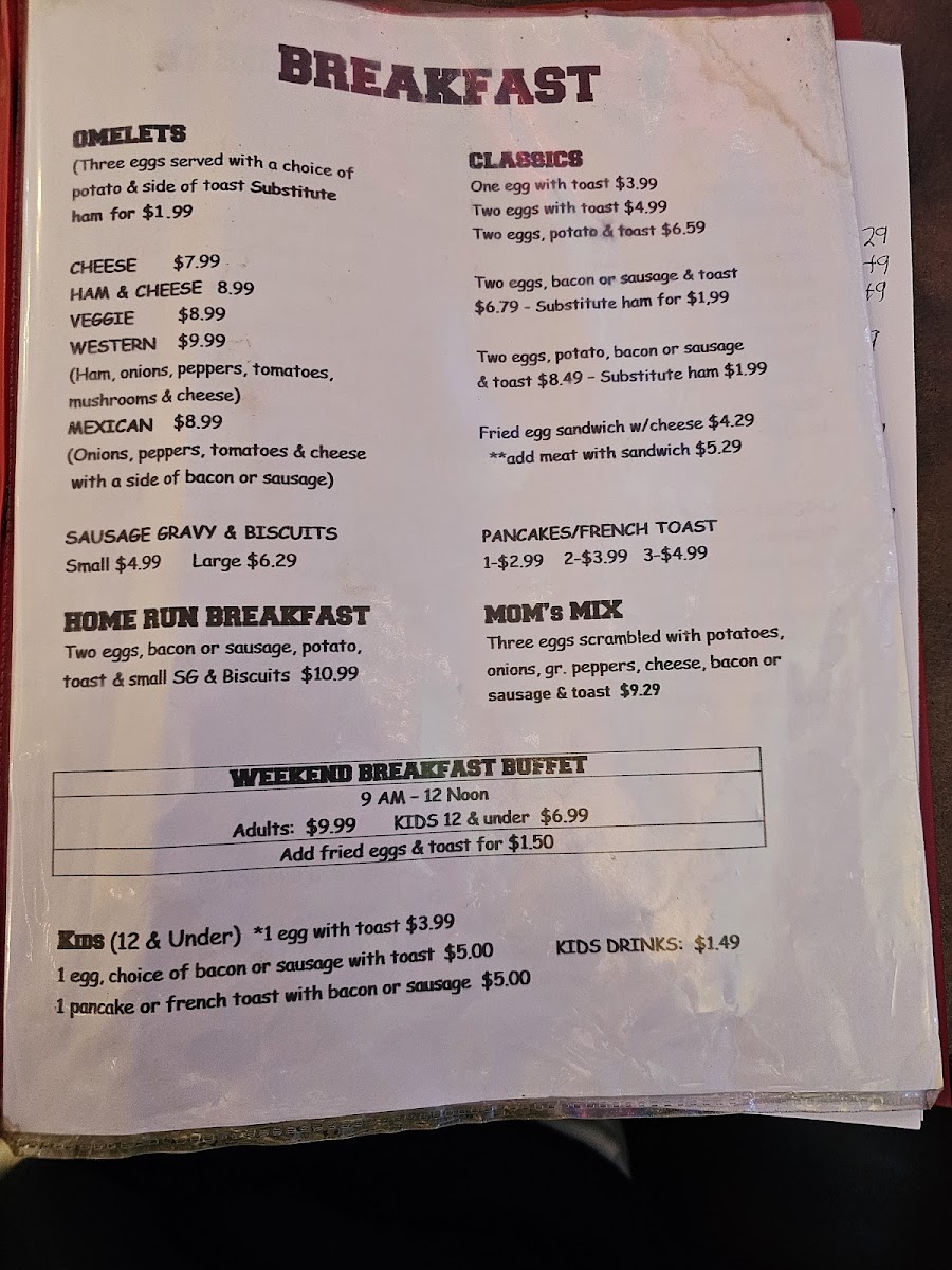 Sikorski’S Home Plate Menu Photo 2