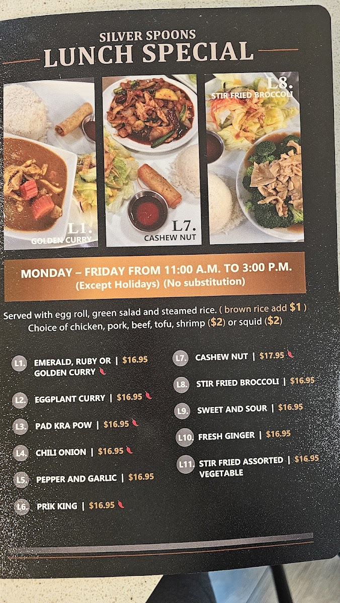 Silver Spoons Thai Bbq House Menu Photo 10