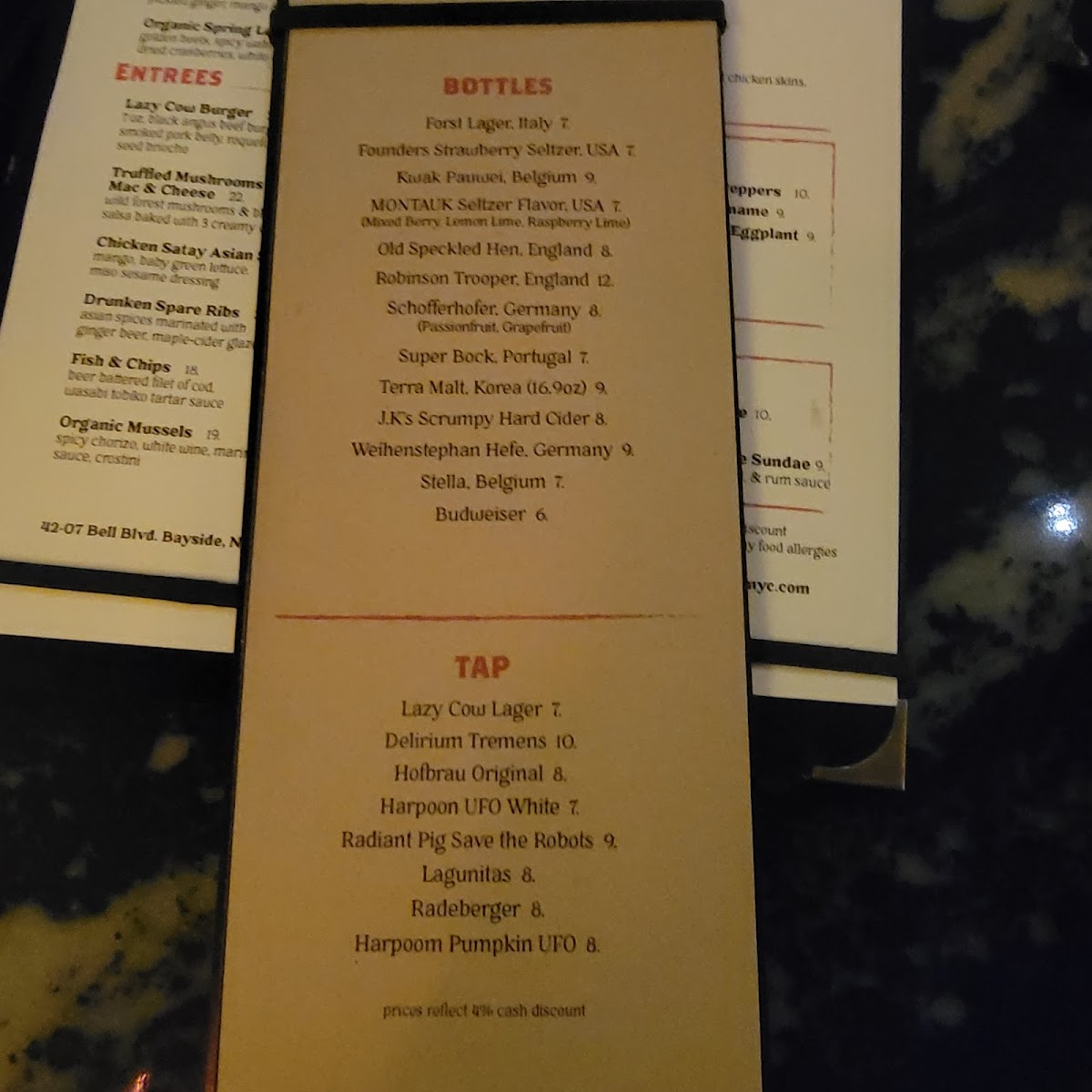 The Lazy Cow Menu Photo 9
