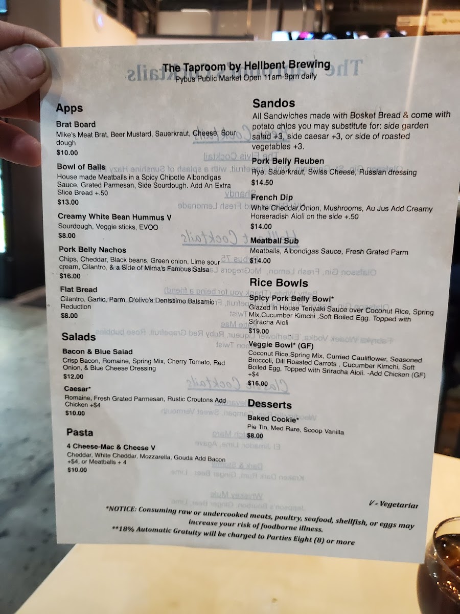 The Taproom By Hellbent Brewing Menu Photo 5