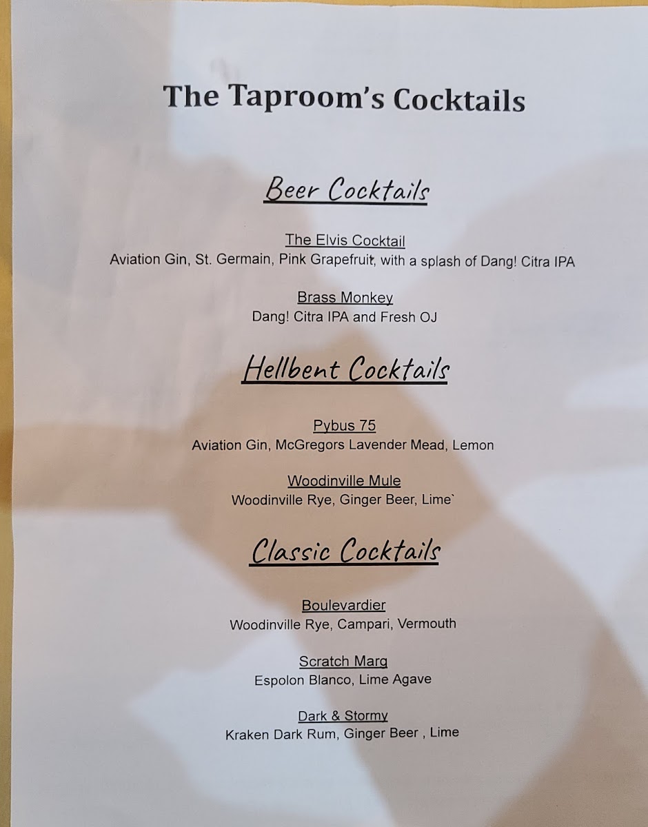 The Taproom By Hellbent Brewing Menu Photo 9