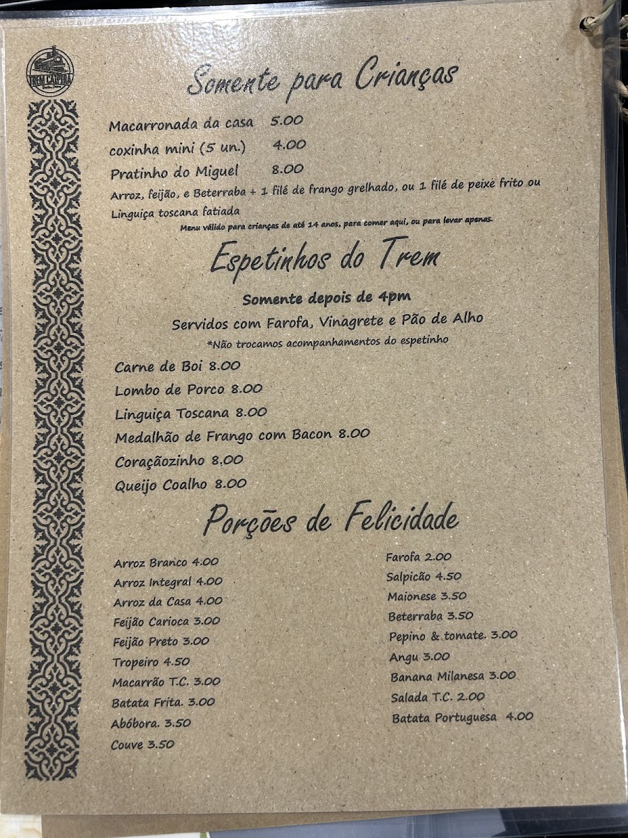 Trem Caipira Brazilian Cuisine Menu Photo 1