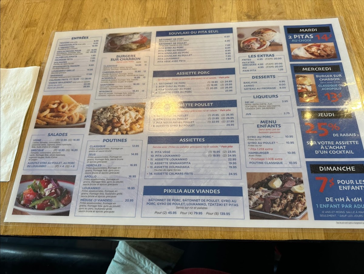 Usine Grecque Souvlaki Vaudreuil Menu Photo 1