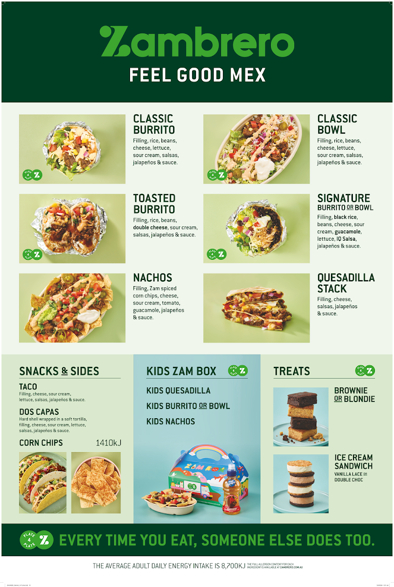 Zambrero Morayfield Menu Photo 1